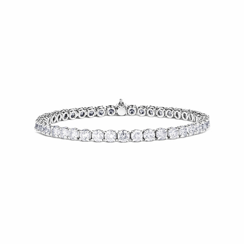 Rivière Platinum 10.33ctw Diamond Tennis Bracelet