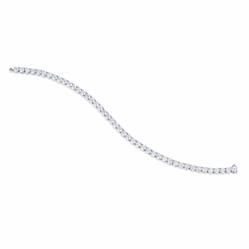 Rivière Platinum 10.33ctw Diamond Tennis Bracelet