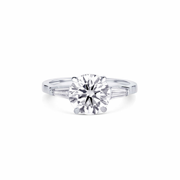 Platinum 2.00ct Diamond Three Stone Ring, GIA Certified