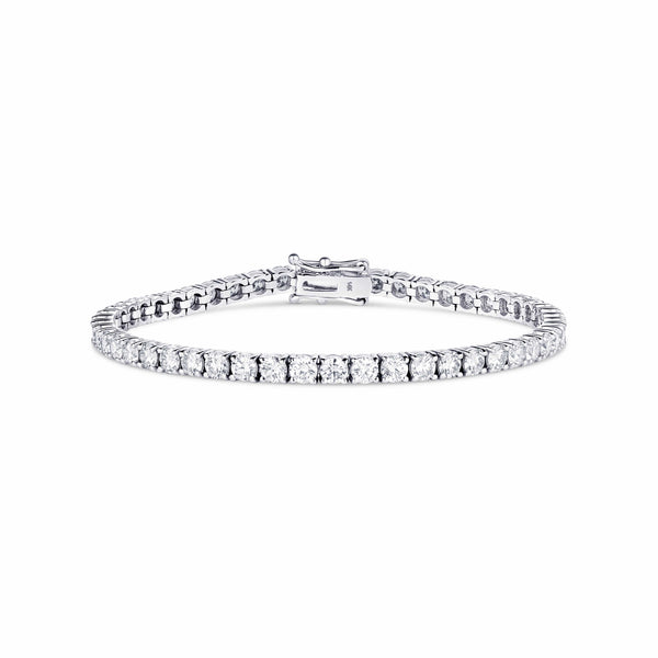 14kt White Gold 6.57ctw Diamond Tennis Bracelet