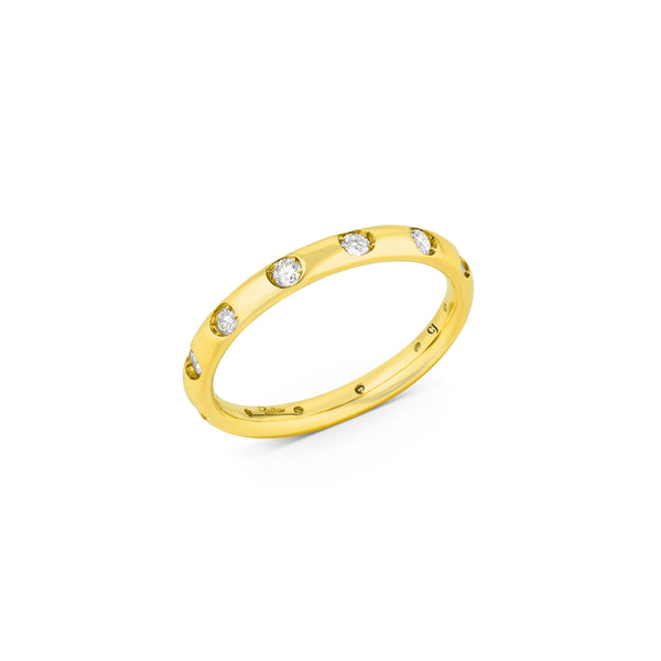 Pomellato 18kt Yellow Gold 12 Round Diamond Band