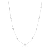 Rivière Platinum Multi Shaped Diamonds by the Yard Necklace