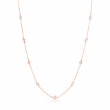 Rivière 18kt Rose Gold Multi Shaped Diamonds by the Yard 18" Necklace