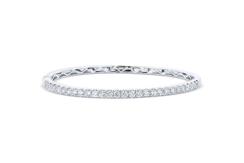 White Gold Diamond Bangle