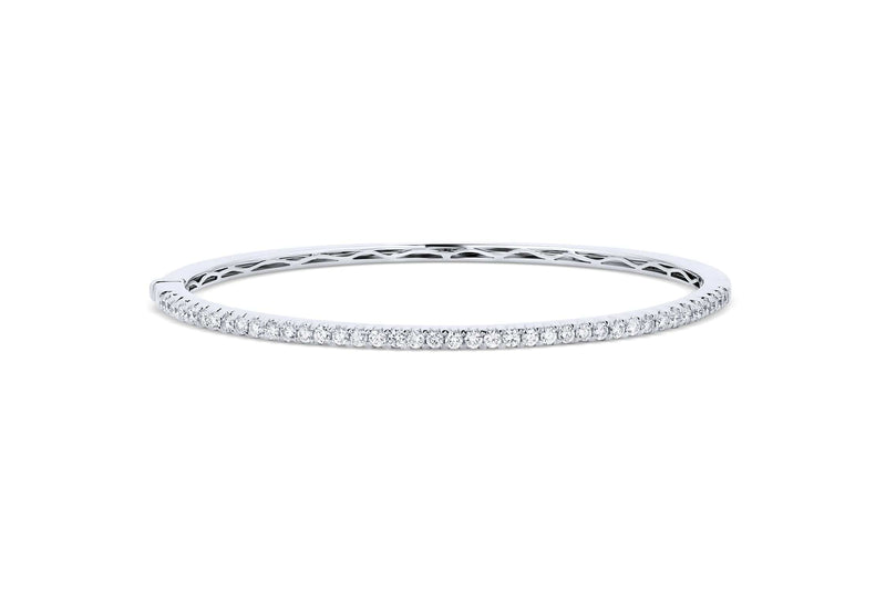 White Gold Diamond Bangle