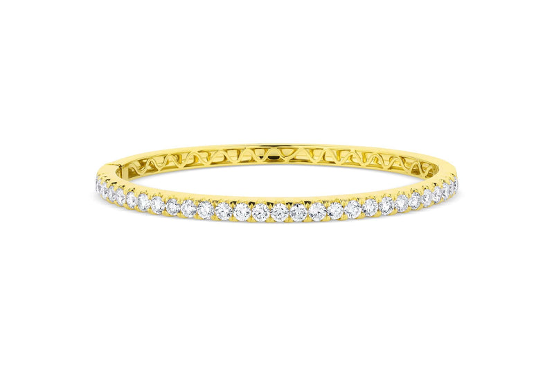 Yellow Gold Diamond Bangle