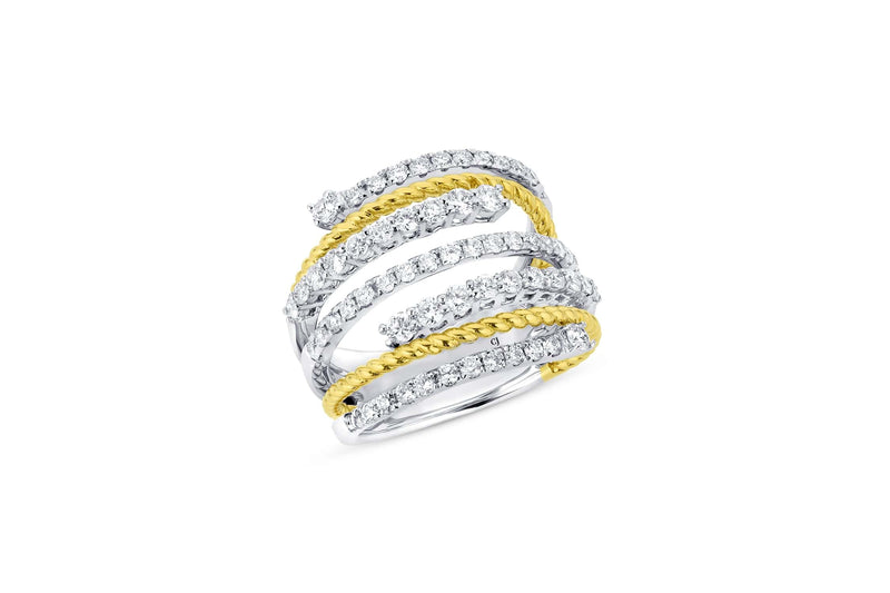 White and Yellow Gold Diamond Ring