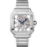 Santos de Cartier skeleton watch CRWHSA0015