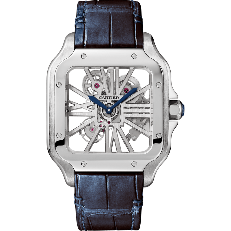 Santos de Cartier skeleton watch CRWHSA0015