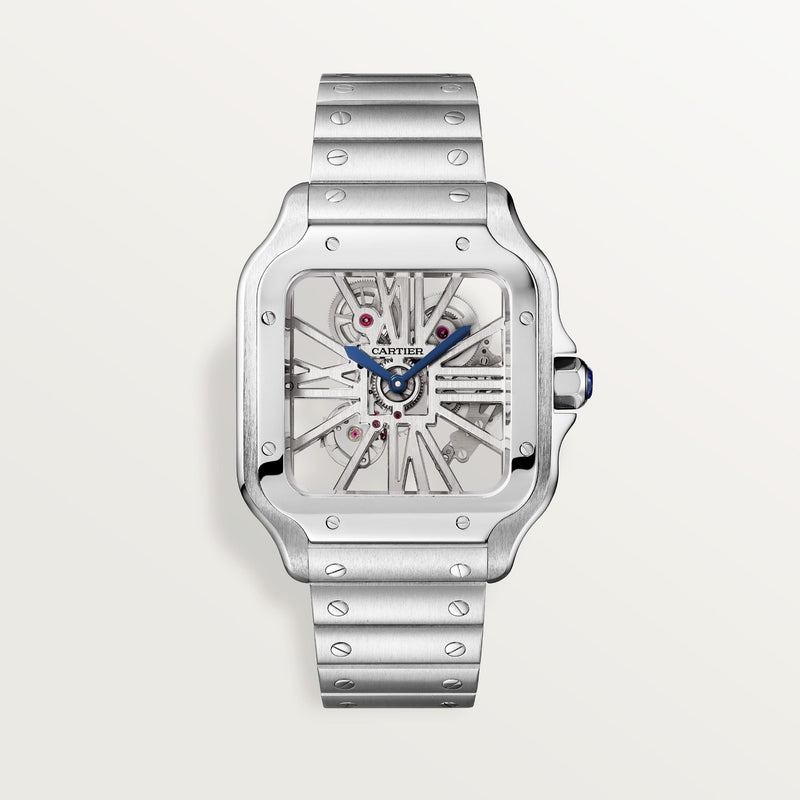 Santos de Cartier skeleton watch CRWHSA0015