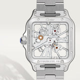 Santos de Cartier skeleton watch CRWHSA0015