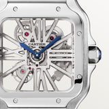 Santos de Cartier skeleton watch CRWHSA0015