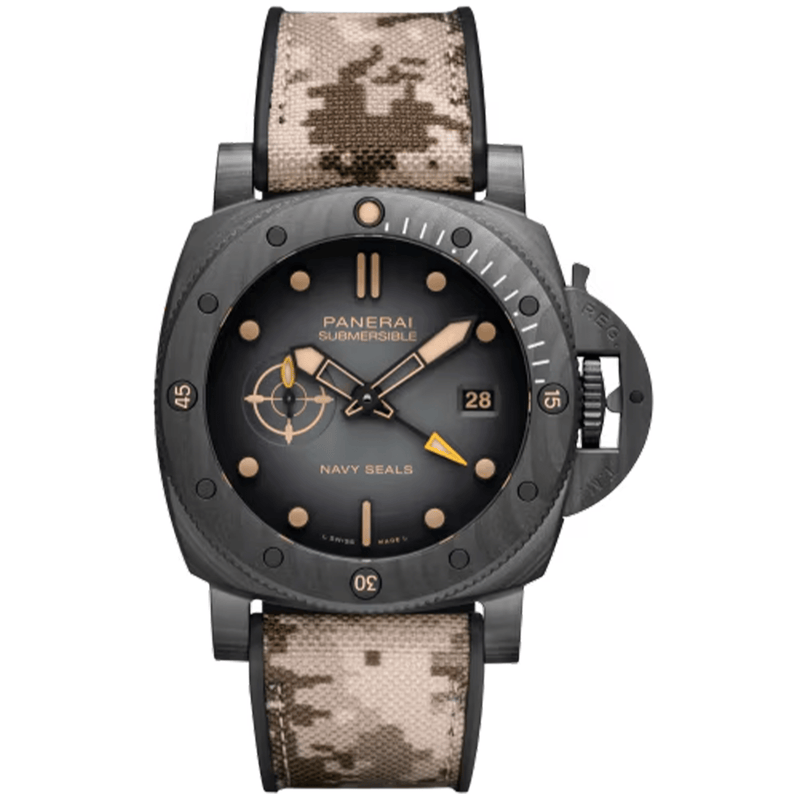 Submersible QuarantaQuattro GMT Navy SEALs Carbotech™ PAM01513 Boutique Exclusive