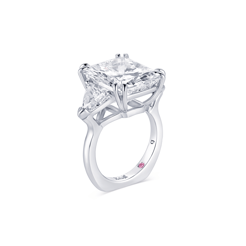 Platinum 9.02ct Radiant Cut Diamond Ring, GIA Certified