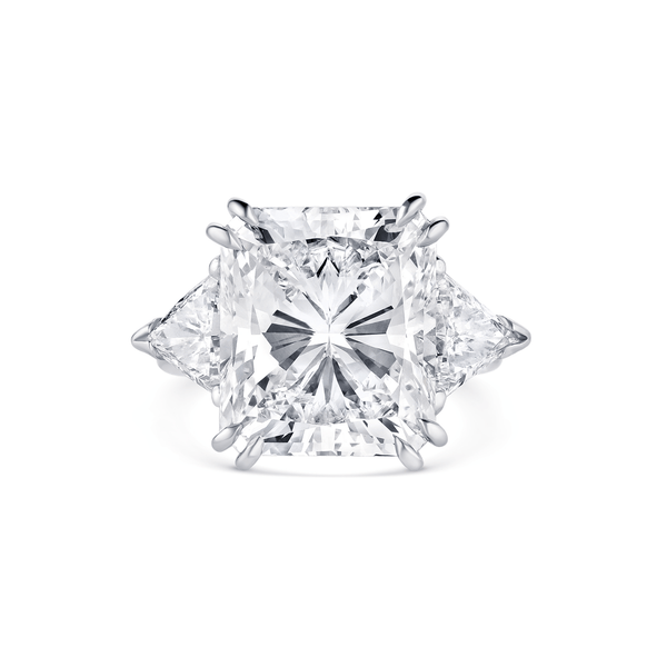 Rivière Platinum 9.02ct Radiant Cut Diamond Ring, GIA Certified