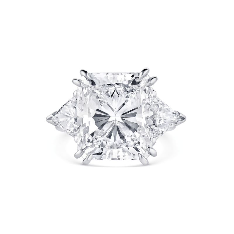 Platinum 9.02ct Radiant Cut Diamond Ring, GIA Certified