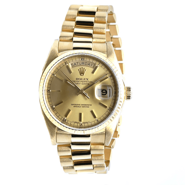 ROLEX DAY-DATE "SINGLE-QUICK" 36MM - 18000 - PRE - OWNED