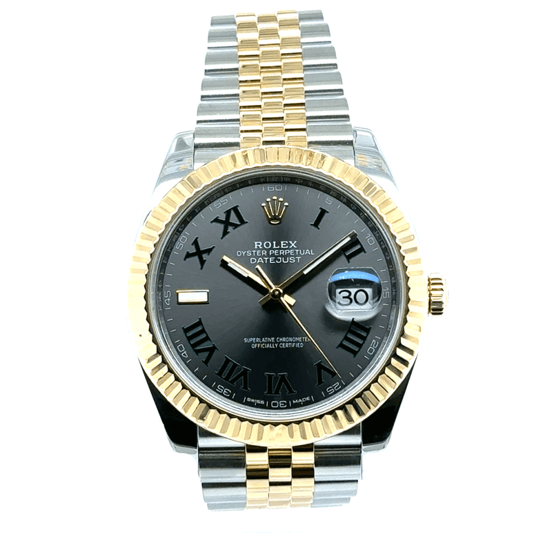 ROLEX DATEJUST  126333 WIMBLEDON 41MM - PRE - OWNED