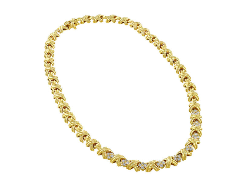 Tiffany & Co. Paloma Picasso Kisses X 18k Yellow Gold Pendant, 16 inch -  Bloomsbury Manor Ltd