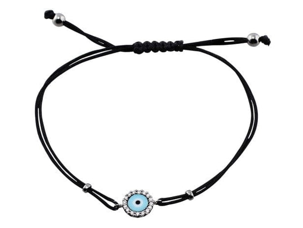 Buy Jewel string evil eye with black bead bracelet adjustable for girl  women(Not for Anklet) at Amazon.in