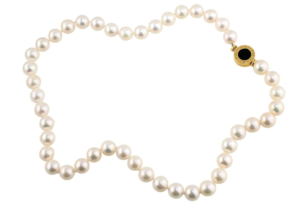 Bvlgari White Gold Pearl & Diamond Lucea Necklace | eBay