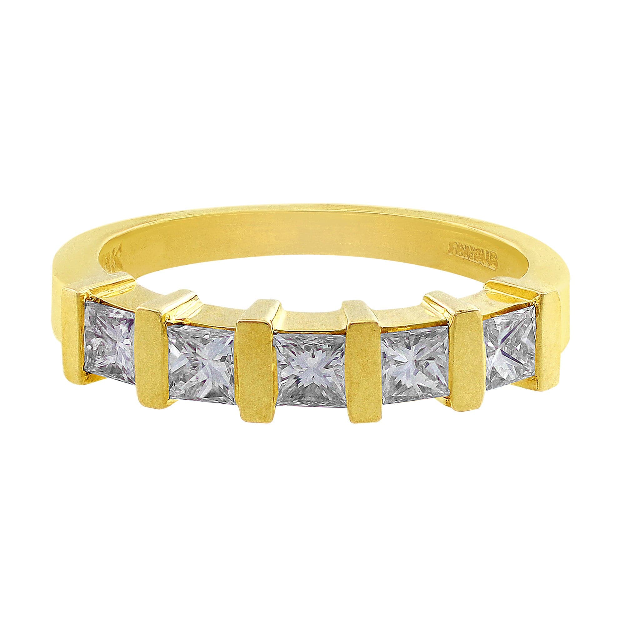 Estate Channel Set Princess Diamond Ring – CJ Charles Jewelers