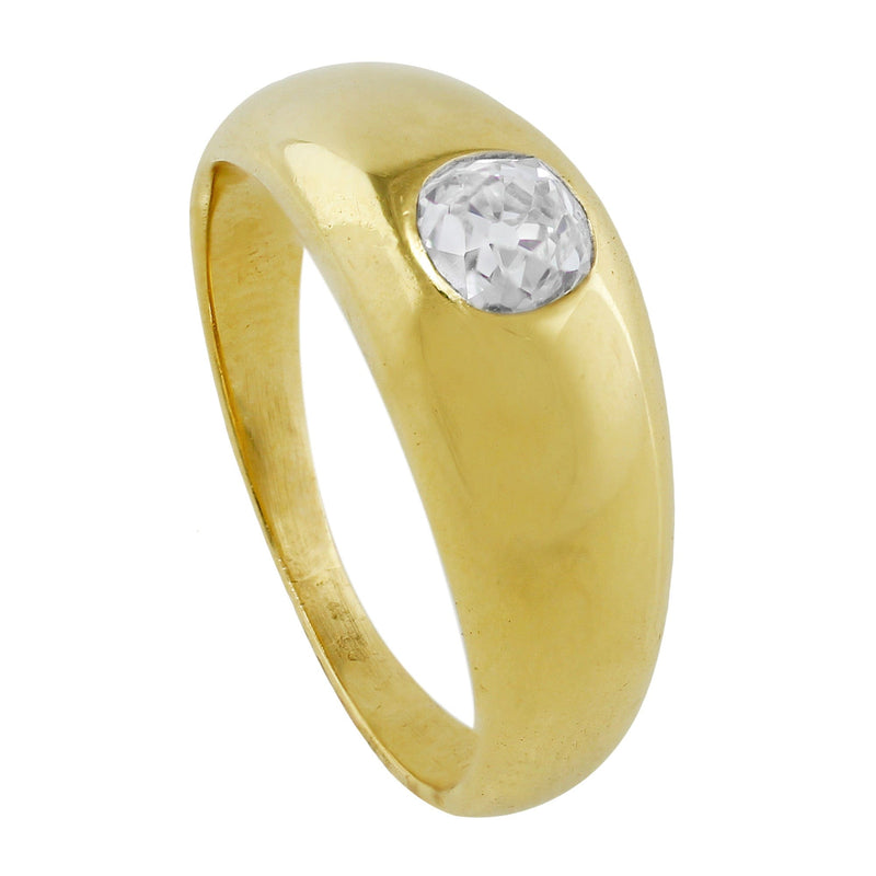 Estate Yellow Gold European Cut Diamond Ring – CJ Charles Jewelers