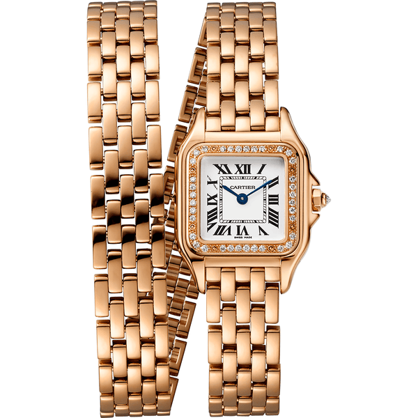 Cartier Stainless Steel and Diamond Tank Must Watch 22mm | Harrods UK